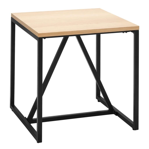 Stolik HEX dąb - MDF, metal