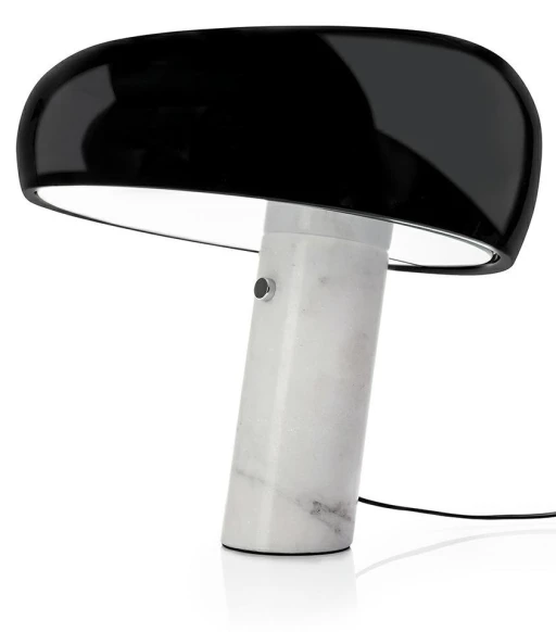 Lampa biurkowa PEAK MARBLE - marmur, metal, szkło
