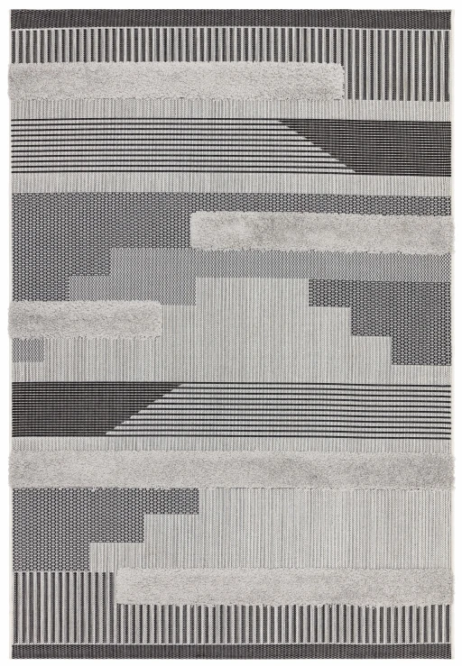 Asiatic Monty MN05 Black Grey Geometric