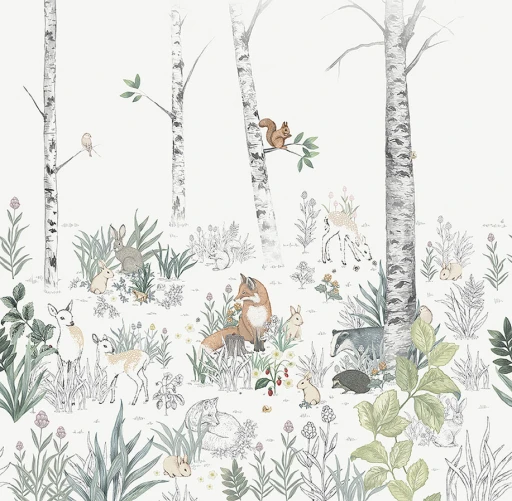 Boras Tapeter Newbie Wallpaper Magic Forest Mural 7481